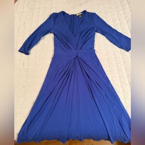 Issa London Royal Blue Long Sleeve Dress